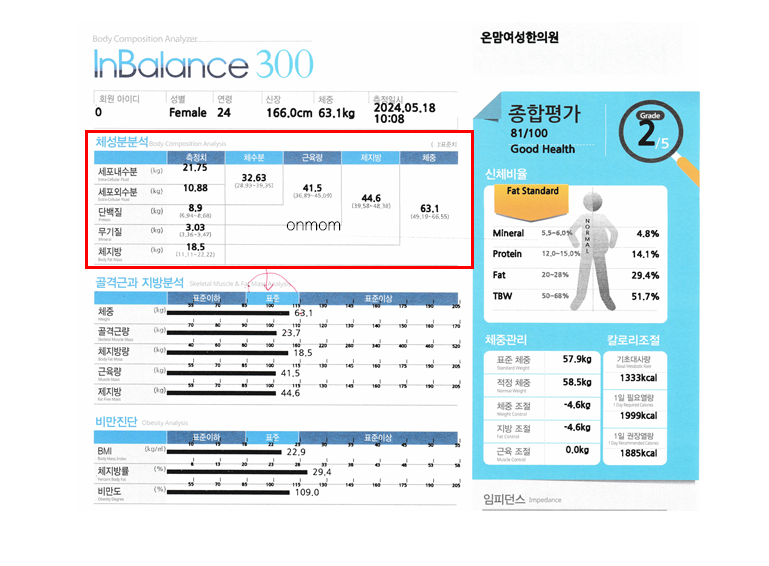 다이어트 및 하체비만 관리 (-4.8kg, 체지방만 4.6kg 감소)